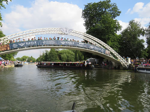 Example sponsor banner at the river festival