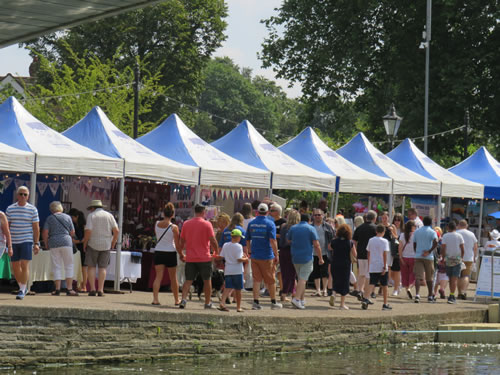 Example trading stall at the Bedford River festival